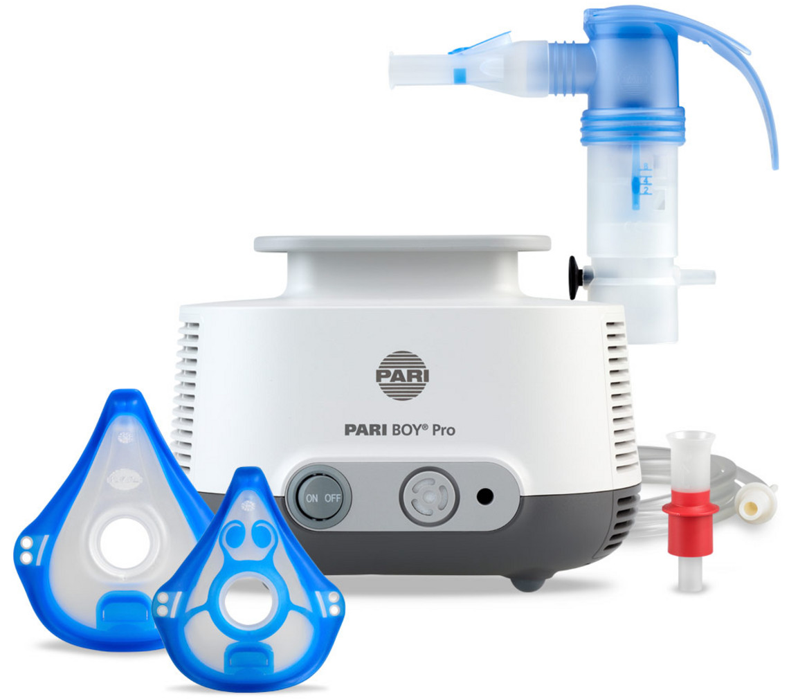 PARI BOY Pro with accessories Product image – PARI BOY Pro with accessories