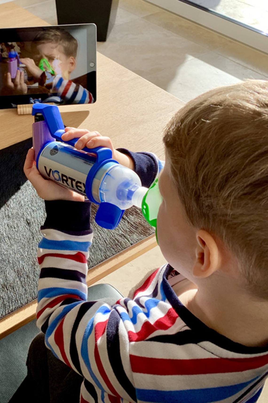 Inhalation with spray and holding chambers for asthma Inhalation with spray and holding chambers for asthma