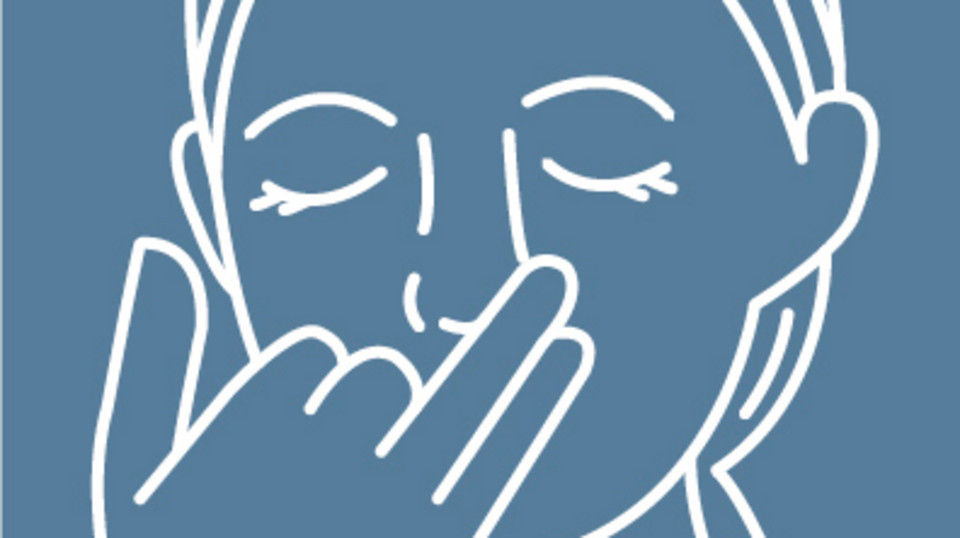 Alternate nostril breathing – a respiratory therapist and physiotherapist explains the breathing technique Grafische Darstellung der Atemtechnik Wechselatmung