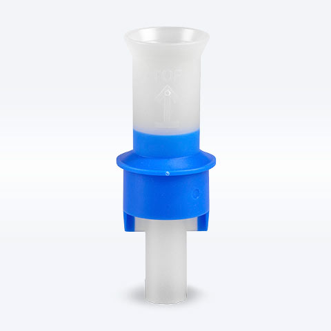 Blue nebulizer nozzle insert