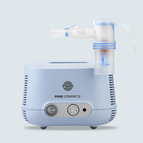 PARI COMPACT2 with PARI LC SPRINT COMPACT Nebuliser