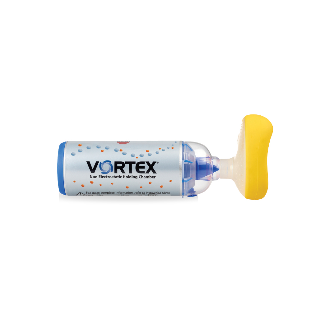 VORTEX® Holding Chamber/Spacer with Medium Pediatric Mask