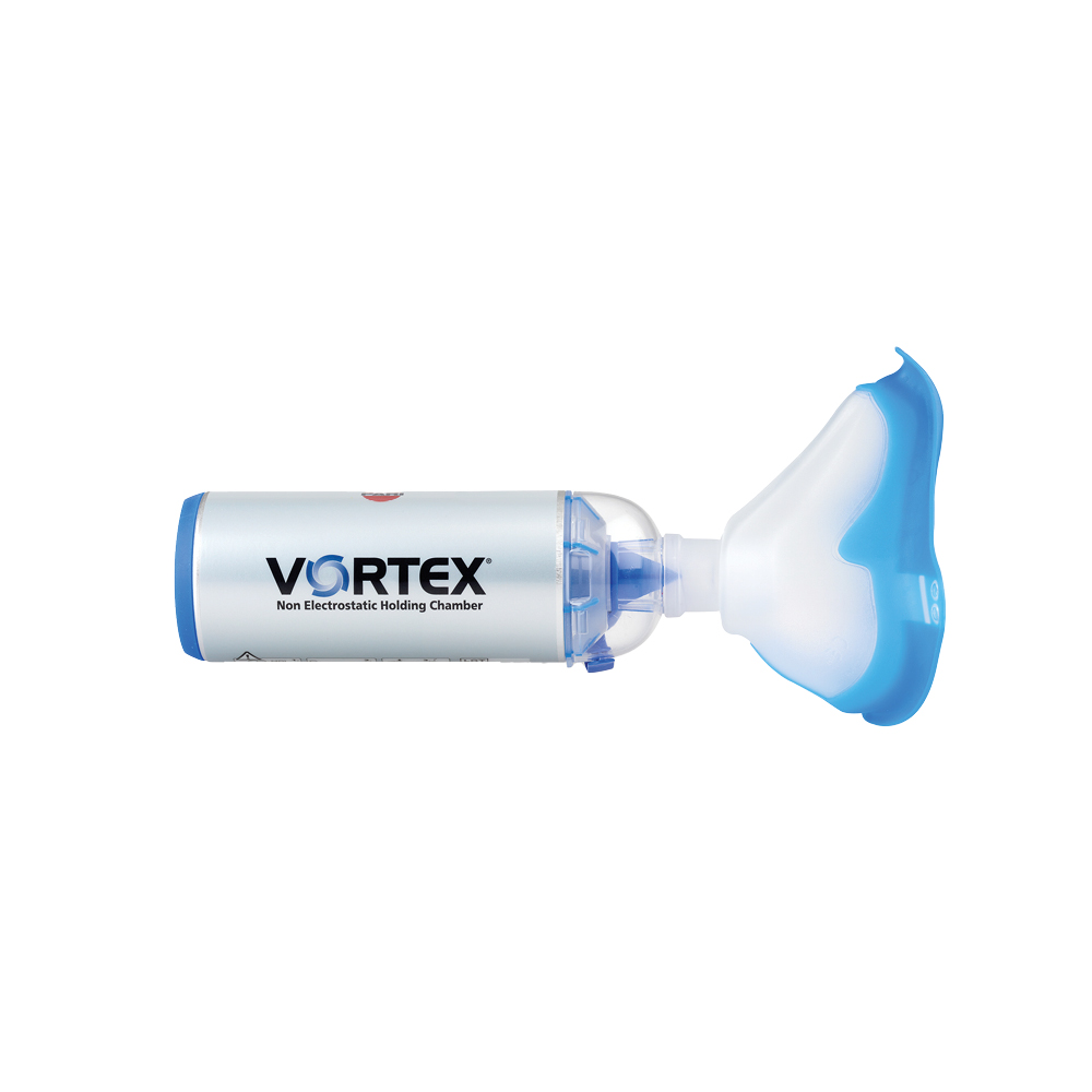 VORTEX® Holding Chamber/Spacer with Adult Mask