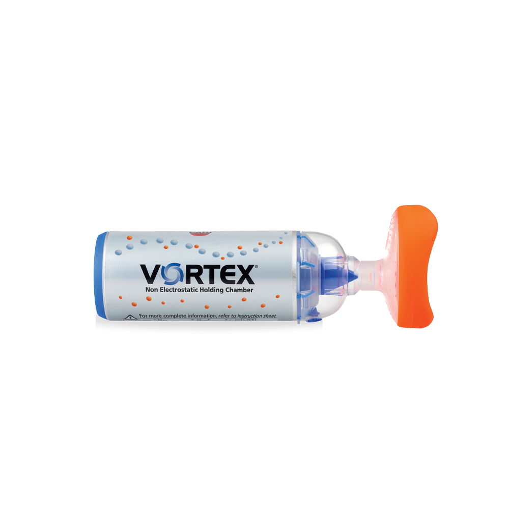 VORTEX® Holding Chamber/Spacer with Small Pediatric Mask VORTEX® Holding Chamber/Spacer with Small Pediatric Mask